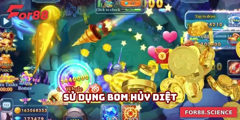 Sử dụng bom nổ để hạ gục con mồi chỉ trong một lần duy nhất